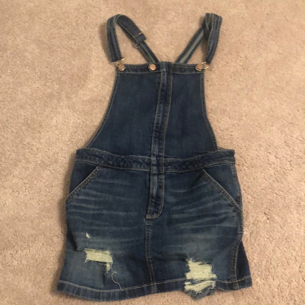 hollister overall skirt